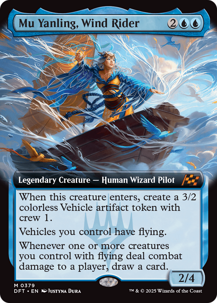 Mu Yanling, Wind Rider (Extended Art) [Aetherdrift] | Boutique FDB TCG