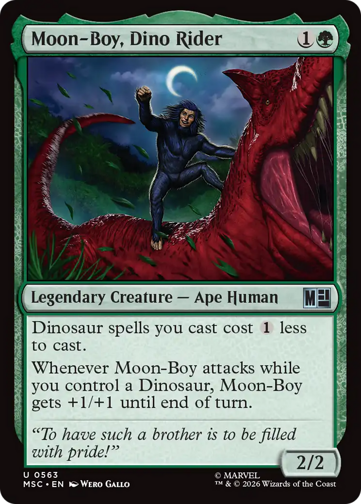 Moon-Boy, Dino Rider [Marvel Super Heroes Commander] | Boutique FDB TCG