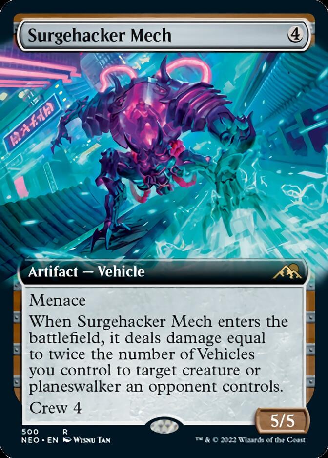 Surgehacker Mech (Extended Art) [Kamigawa: Neon Dynasty] | Boutique FDB TCG