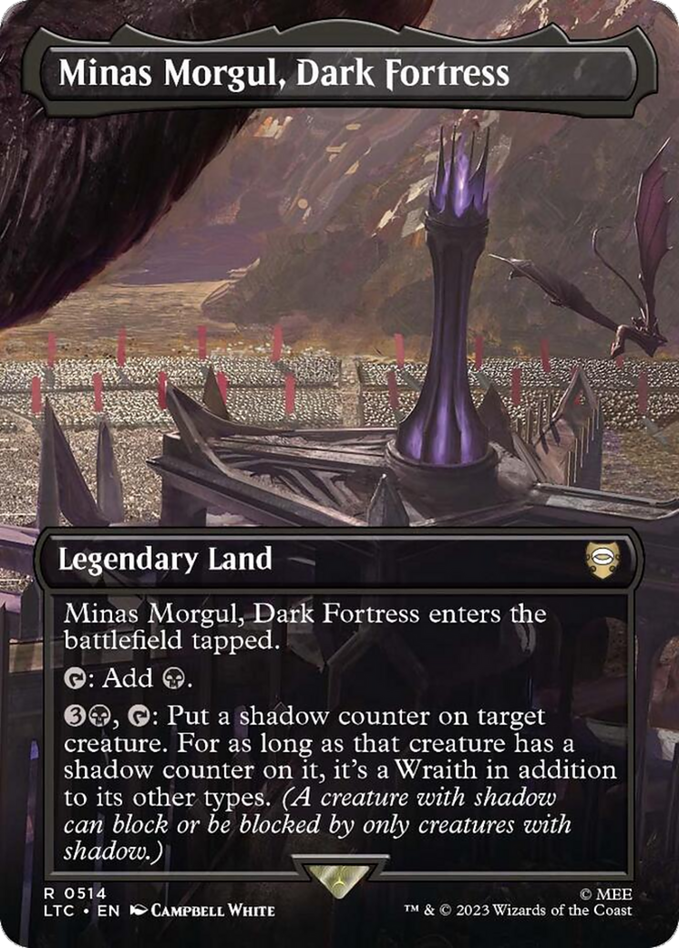 Minas Morgul, Dark Fortress (Borderless) [The Lord of the Rings: Tales of Middle-Earth Commander] | Boutique FDB TCG