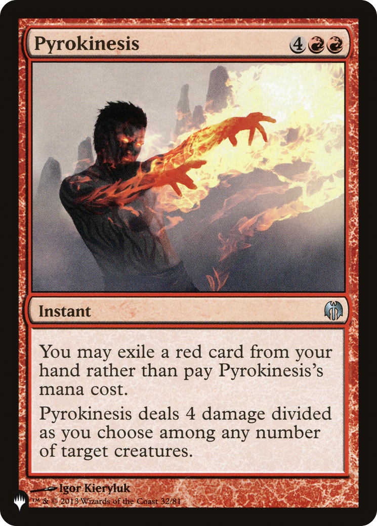 Pyrokinesis [The List Reprints] | Boutique FDB TCG