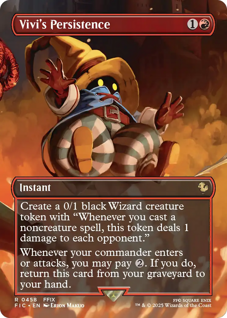 Vivi's Persistence (Borderless) [FINAL FANTASY Commander] | Boutique FDB TCG