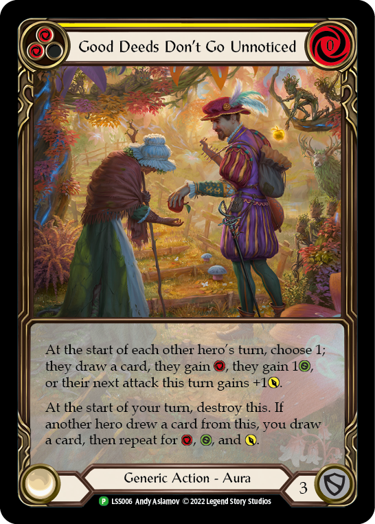 Good Deeds Don't Go Unnoticed [LSS006] (Promo)  Rainbow Foil | Boutique FDB TCG