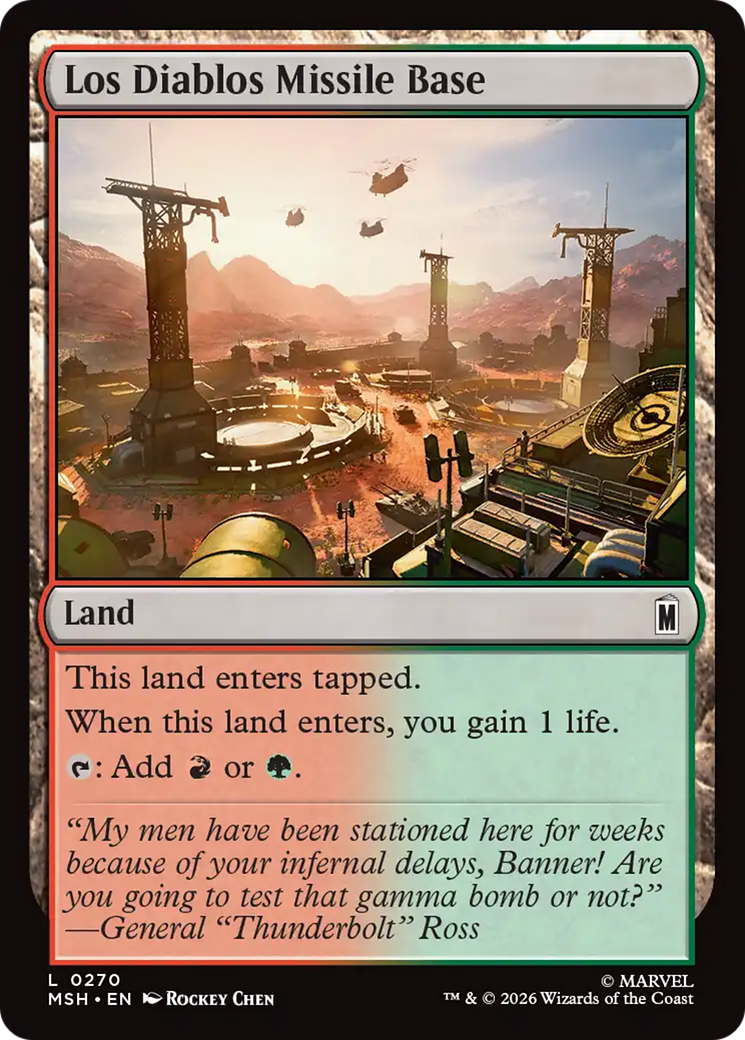Los Diablos Missile Base [Marvel Super Heroes] | Boutique FDB TCG