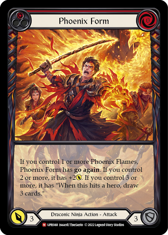 Phoenix Form (Extended Art) [UPR048] (Uprising)  Rainbow Foil | Boutique FDB TCG