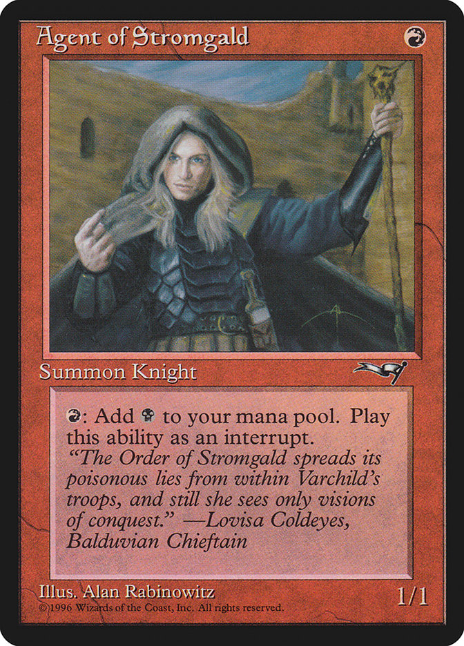 Agent of Stromgald (Holding Staff) [Alliances] | Boutique FDB TCG