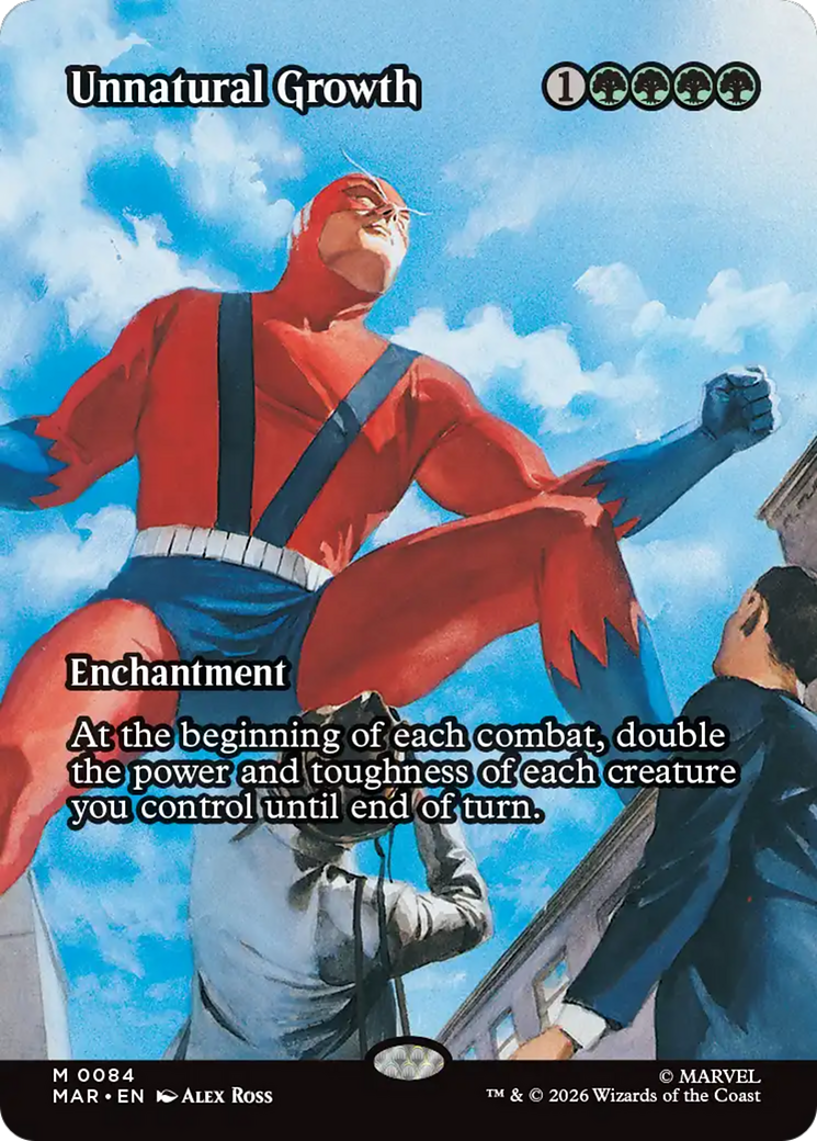 Unnatural Growth (Borderless) [Marvel Universe: Eternal-Legal] | Boutique FDB TCG