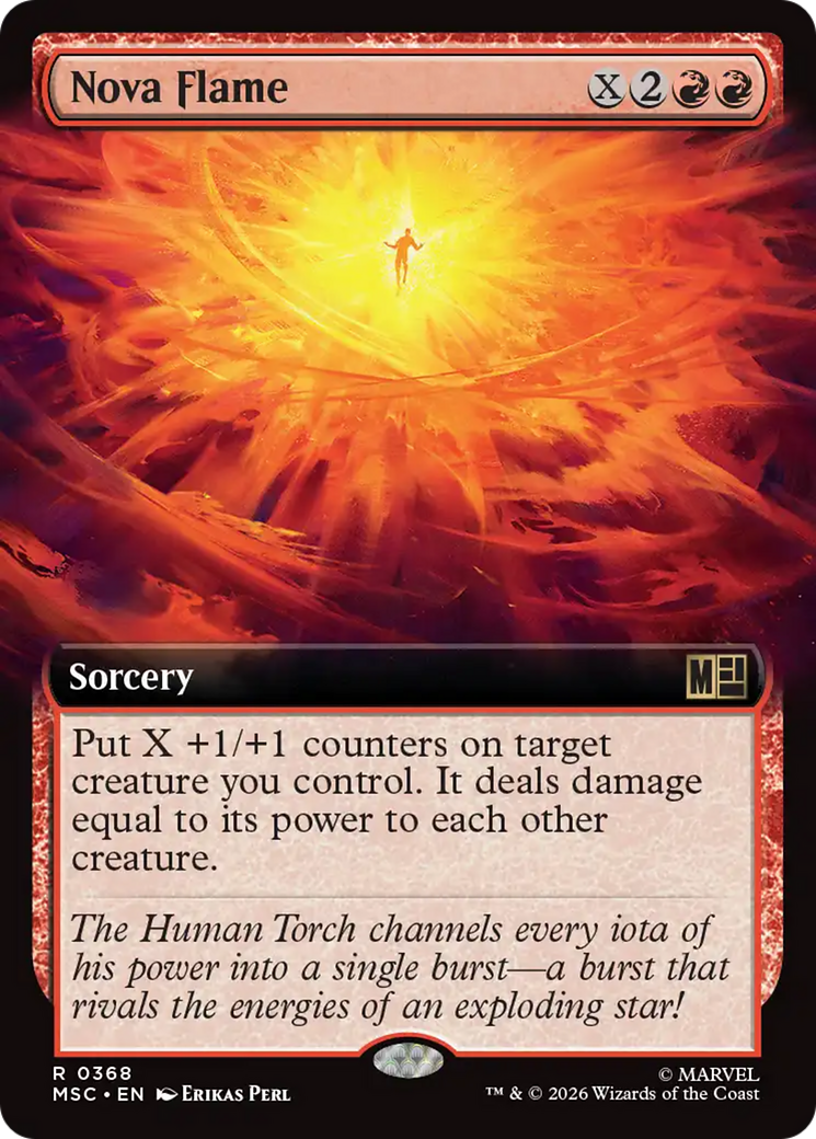 Nova Flame (Extended Art) [Marvel Super Heroes Commander] | Boutique FDB TCG