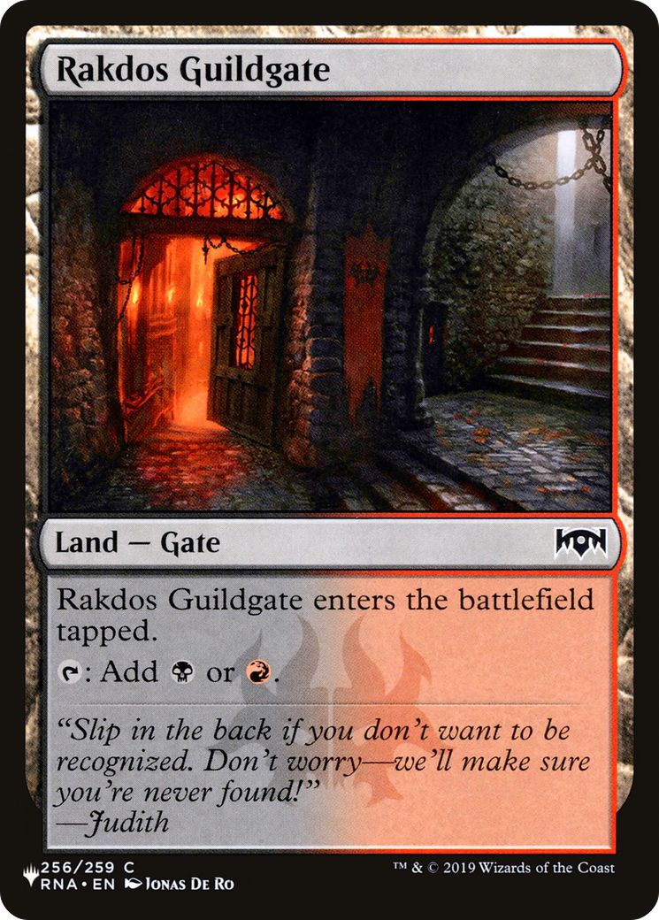 Rakdos Guildgate (256) [The List] | Boutique FDB TCG