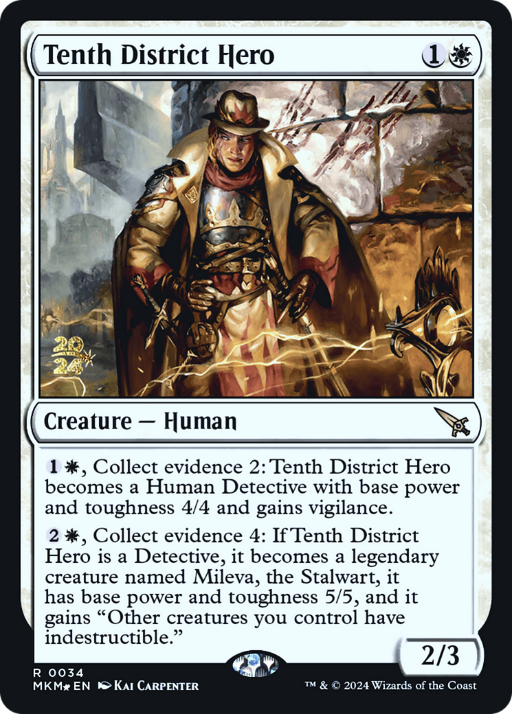 Tenth District Hero [Murders at Karlov Manor Prerelease Promos] | Boutique FDB TCG