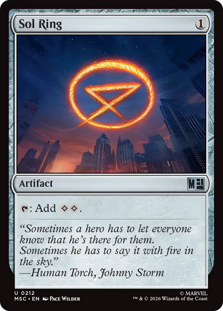 Sol Ring (0212) (Surge Foil) [Marvel Super Heroes Commander] | Boutique FDB TCG