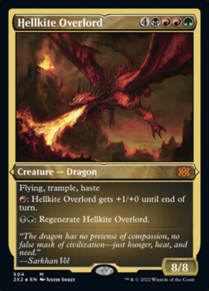Hellkite Overlord (Foil Etched) [Double Masters 2022] | Boutique FDB TCG