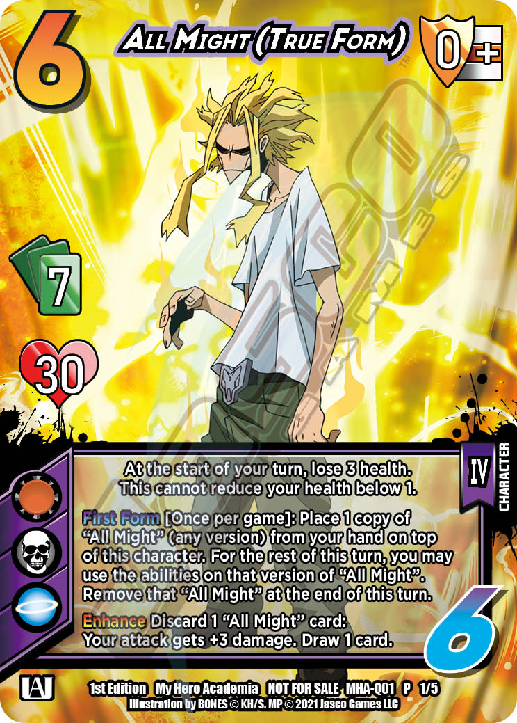 All Might (True Form) [Series 1 Quirk Pack] | Boutique FDB TCG