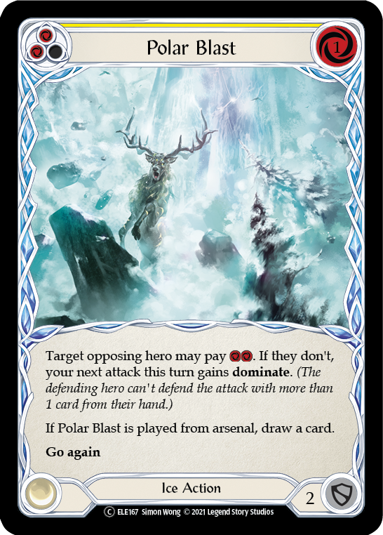 Polar Blast (Yellow) [U-ELE167] (Tales of Aria Unlimited)  Unlimited Normal | Boutique FDB TCG