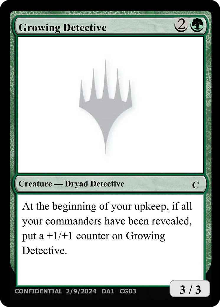 Growing Detective [Unknown Event] | Boutique FDB TCG