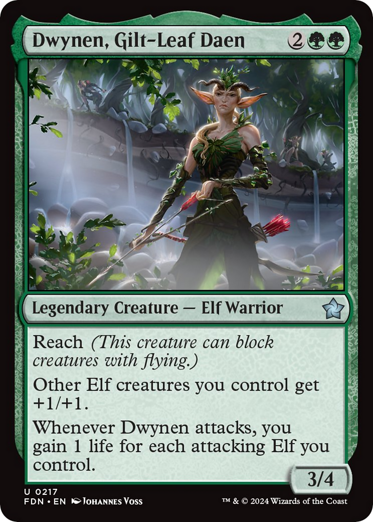 Dwynen, Gilt-Leaf Daen [Foundations] | Boutique FDB TCG