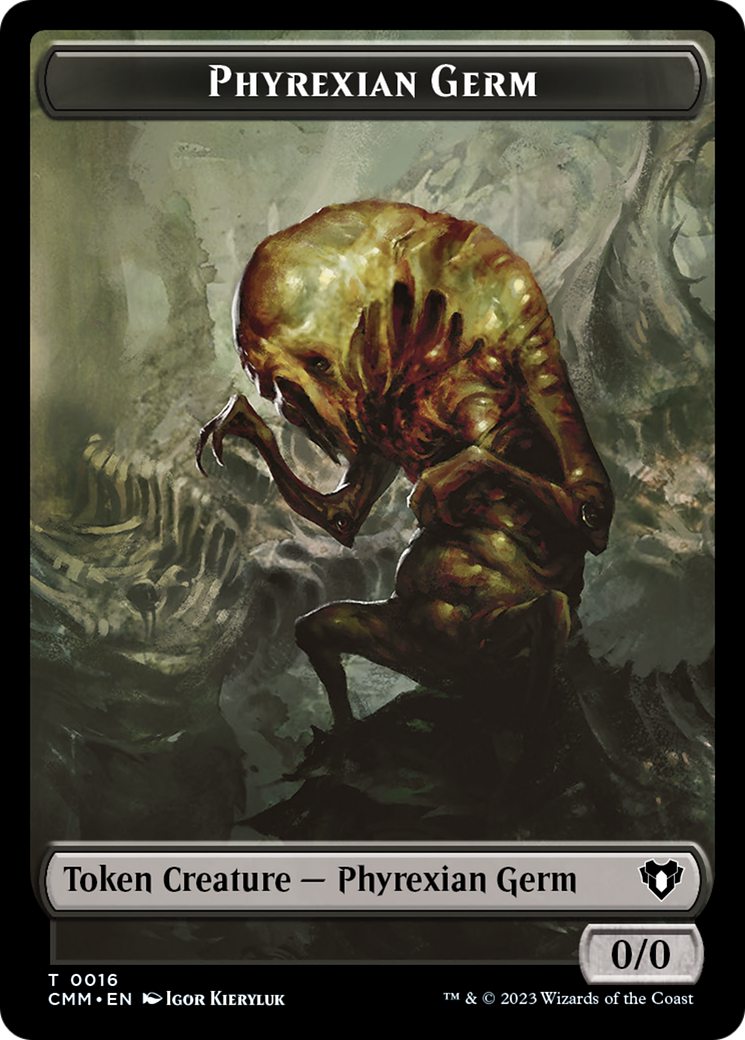 Eldrazi // Phyrexian Germ Double-Sided Token [Commander Masters Tokens] | Boutique FDB TCG