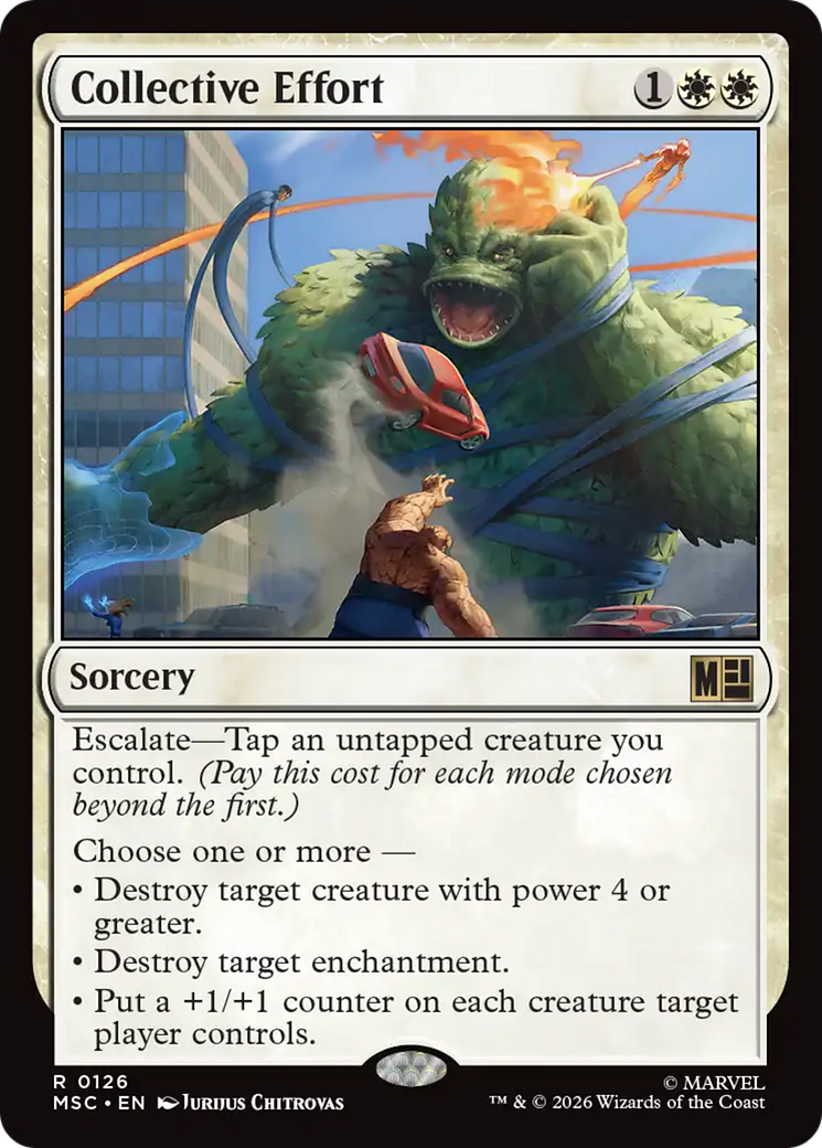 Collective Effort (Surge Foil) [Marvel Super Heroes Commander] | Boutique FDB TCG