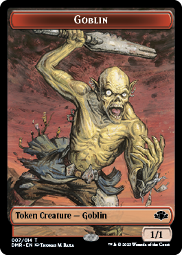 Goblin // Cat (003) Double-Sided Token [Dominaria Remastered Tokens] | Boutique FDB TCG