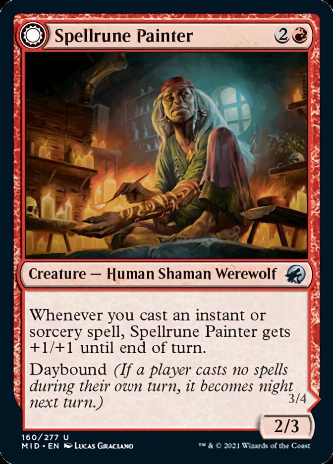 Spellrune Painter // Spellrune Howler [Innistrad: Midnight Hunt] | Boutique FDB TCG