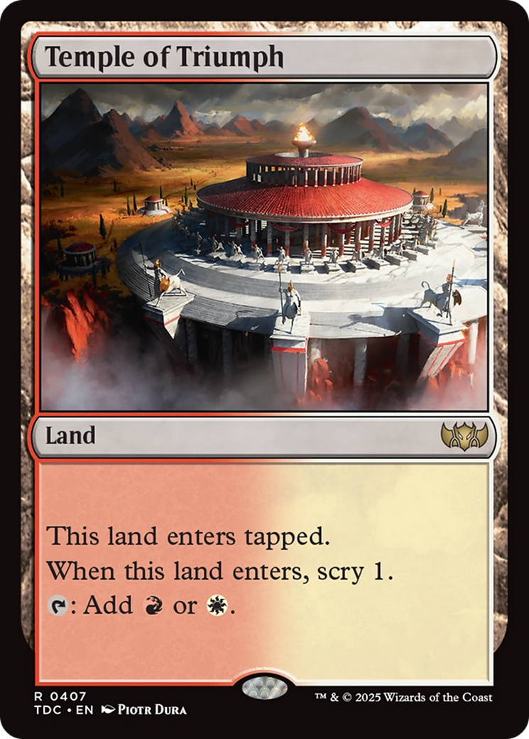 Temple of Triumph [Tarkir: Dragonstorm Commander] | Boutique FDB TCG