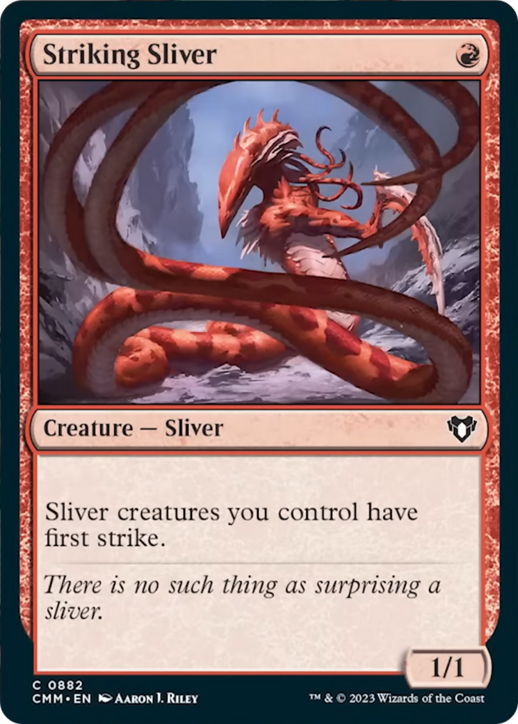 Striking Sliver [Commander Masters] | Boutique FDB TCG