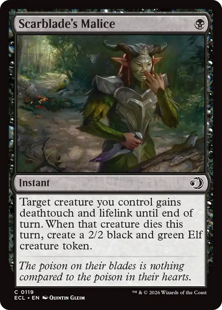 Scarblade's Malice [Lorwyn Eclipsed] | Boutique FDB TCG