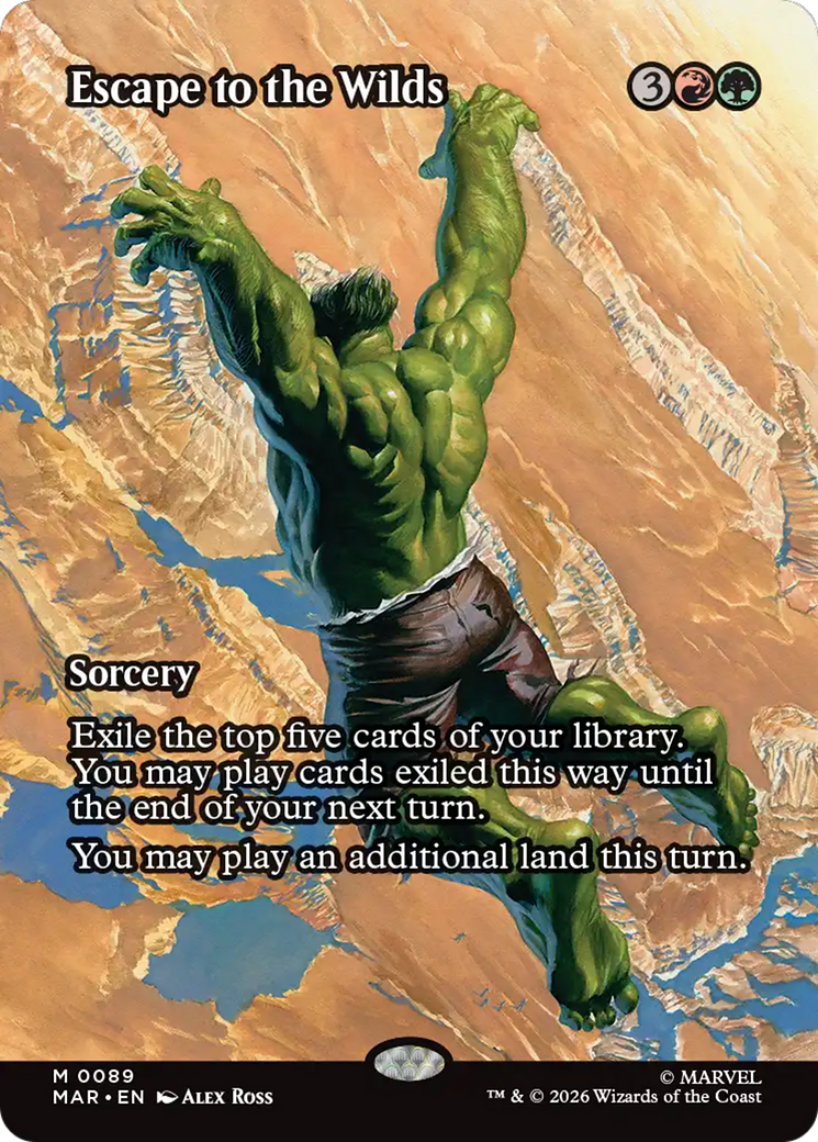 Escape to the Wilds (Borderless) [Marvel Universe: Eternal-Legal] | Boutique FDB TCG