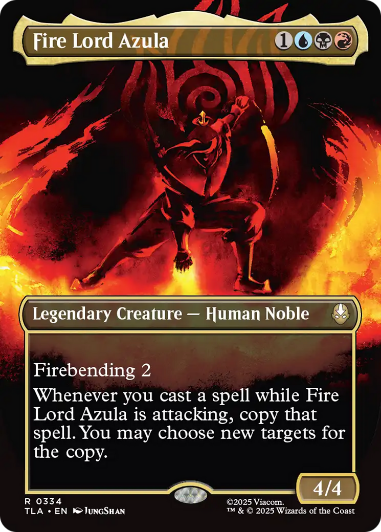 Fire Lord Azula (0334) (Borderless) [Avatar: The Last Airbender] | Boutique FDB TCG