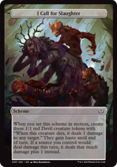 I Call for Slaughter (Full Art) [Duskmourn: Archenemy] | Boutique FDB TCG