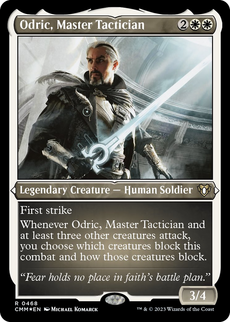 Odric, Master Tactician (Foil Etched) [Commander Masters] | Boutique FDB TCG