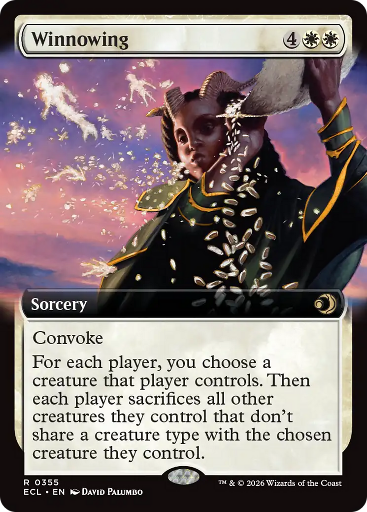 Winnowing (Extended Art) [Lorwyn Eclipsed] | Boutique FDB TCG
