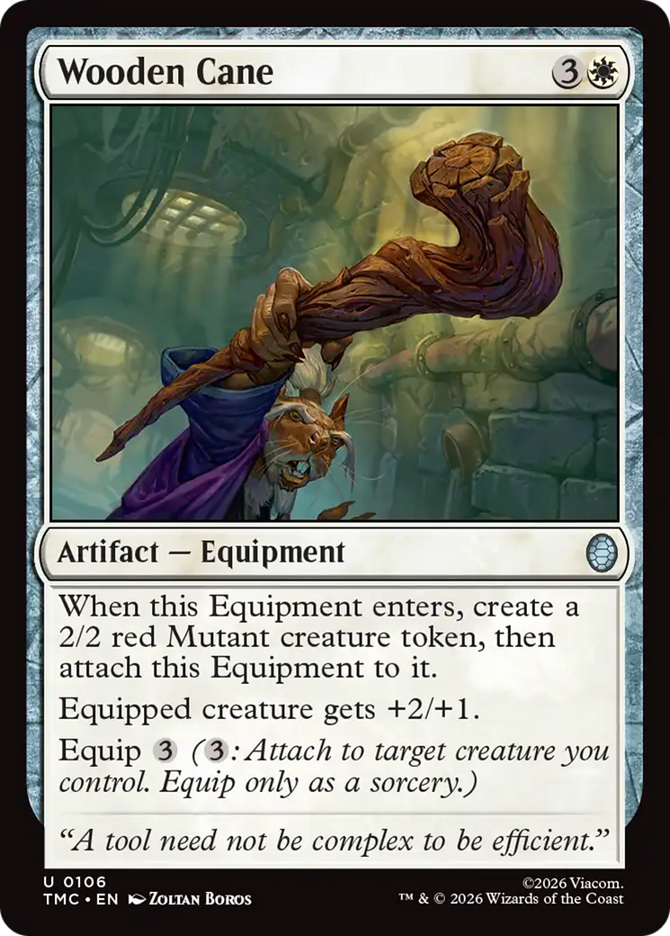 Wooden Cane [Teenage Mutant Ninja Turtles Commander] | Boutique FDB TCG