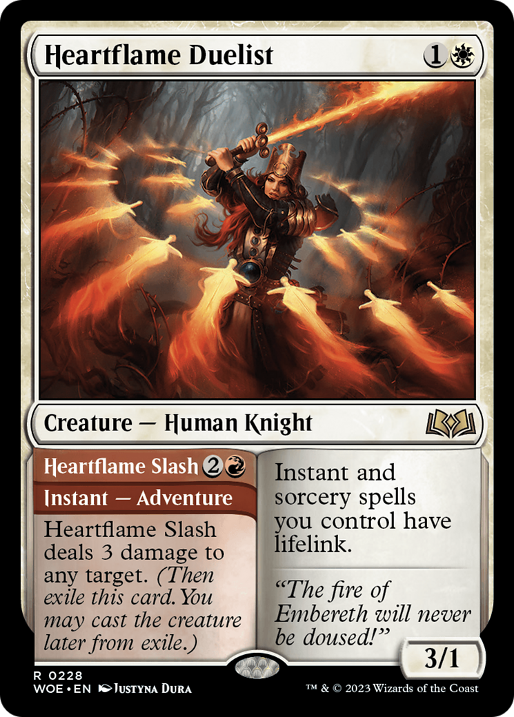 Heartflame Duelist // Heartflame Slash [Wilds of Eldraine] | Boutique FDB TCG