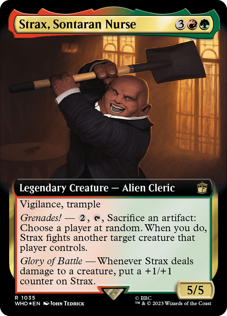 Strax, Sontaran Nurse (Extended Art) (Surge Foil) [Doctor Who] | Boutique FDB TCG