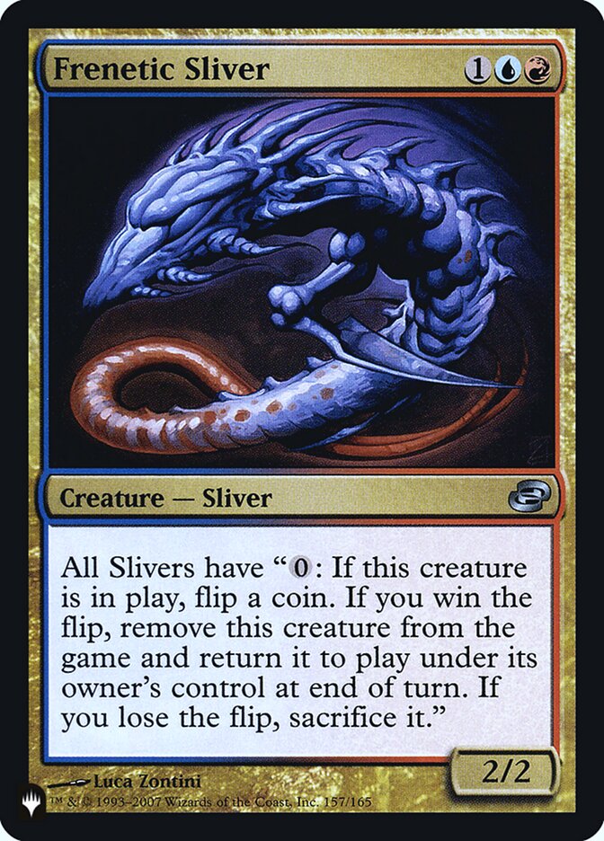 Frenetic Sliver [Secret Lair: Heads I Win, Tails You Lose] | Boutique FDB TCG