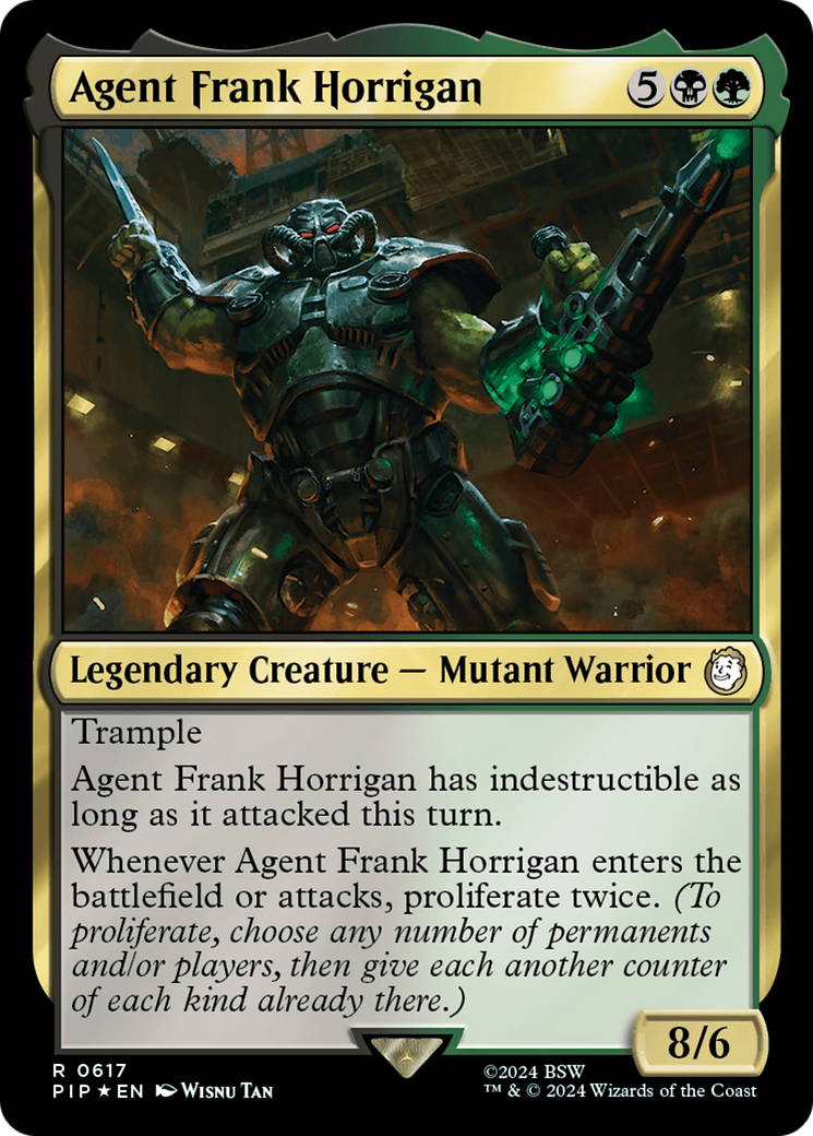 Agent Frank Horrigan (Surge Foil) [Fallout] | Boutique FDB TCG