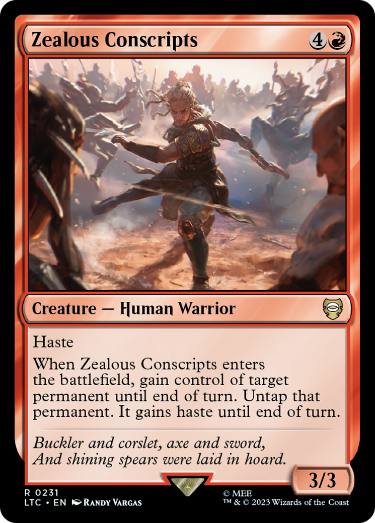 Zealous Conscripts [The Lord of the Rings: Tales of Middle-Earth Commander] | Boutique FDB TCG