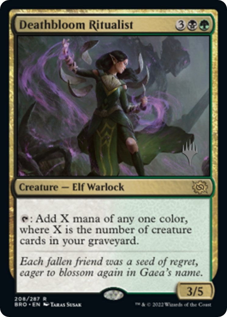 Deathbloom Ritualist (Promo Pack) [The Brothers' War Promos] | Boutique FDB TCG