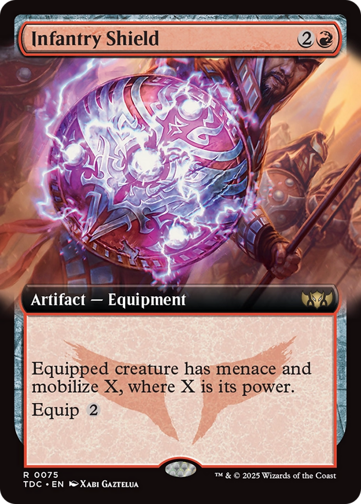 Infantry Shield (Extended Art) [Tarkir: Dragonstorm Commander] | Boutique FDB TCG