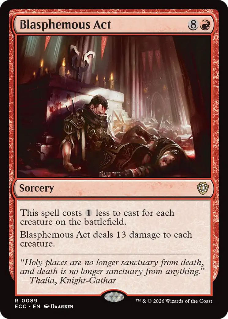 Blasphemous Act [Lorwyn Eclipsed Commander] | Boutique FDB TCG