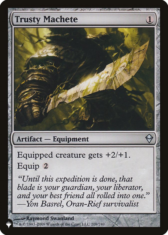 Trusty Machete [The List] | Boutique FDB TCG