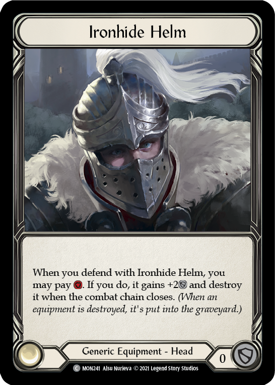 Ironhide Helm [MON241-CF] (Monarch)  1st Edition Cold Foil | Boutique FDB TCG