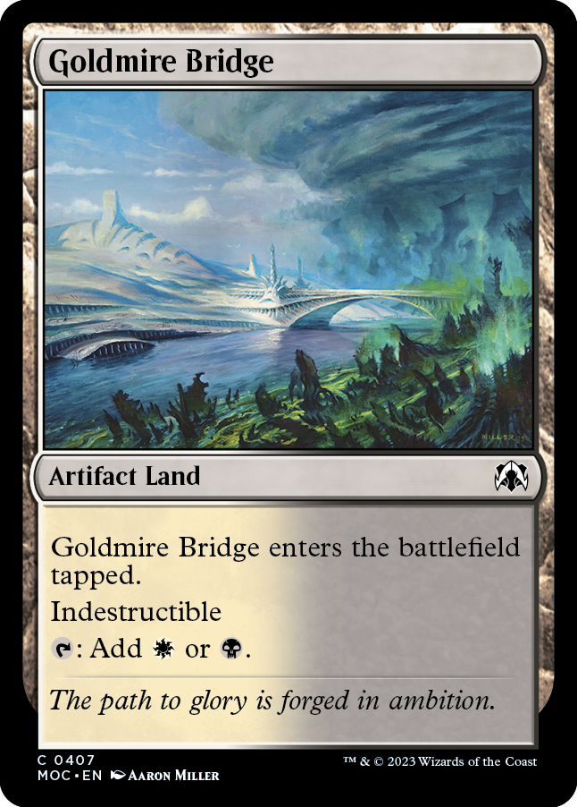 Goldmire Bridge [March of the Machine Commander] | Boutique FDB TCG