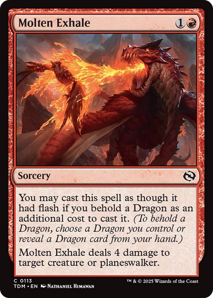 Molten Exhale [Tarkir: Dragonstorm] | Boutique FDB TCG