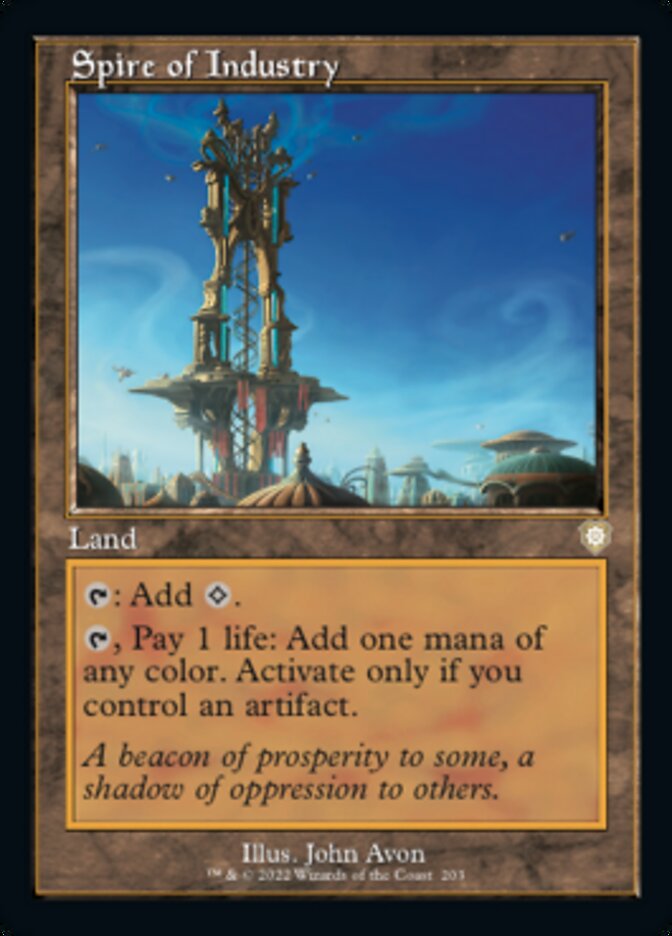Spire of Industry (Retro) [The Brothers' War Commander] | Boutique FDB TCG