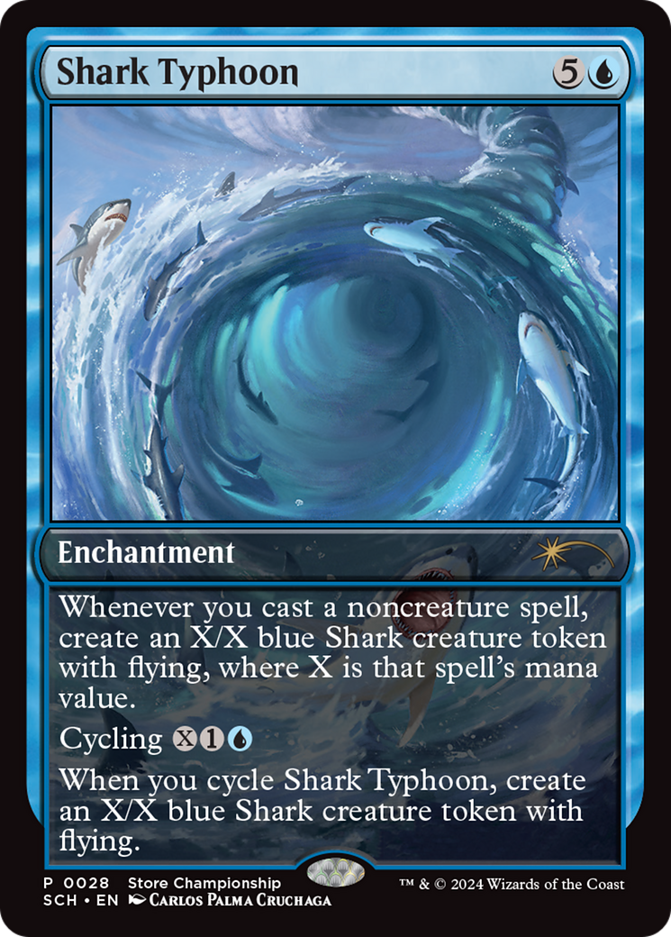 Shark Typhoon (Store Championship) [Bloomburrow Promos] | Boutique FDB TCG