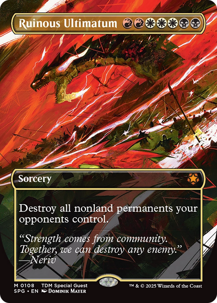 Ruinous Ultimatum (Borderless) [Tarkir: Dragonstorm Special Guests] | Boutique FDB TCG