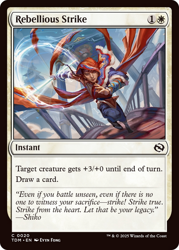 Rebellious Strike [Tarkir: Dragonstorm] | Boutique FDB TCG