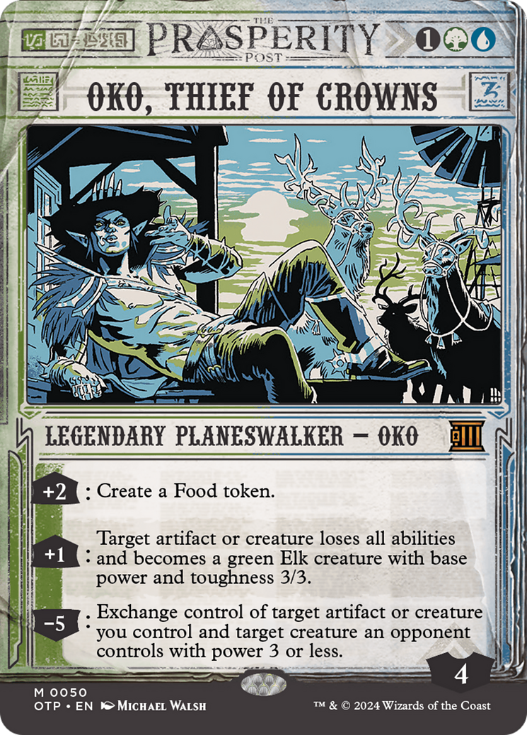 Oko, Thief of Crowns [Outlaws of Thunder Junction: Breaking News] | Boutique FDB TCG